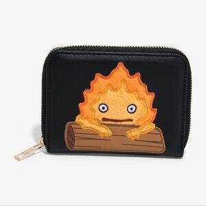 Her Universe Studio Ghibli® Howl's Moving Castle Calcifer Fuzzy Mini Wallet